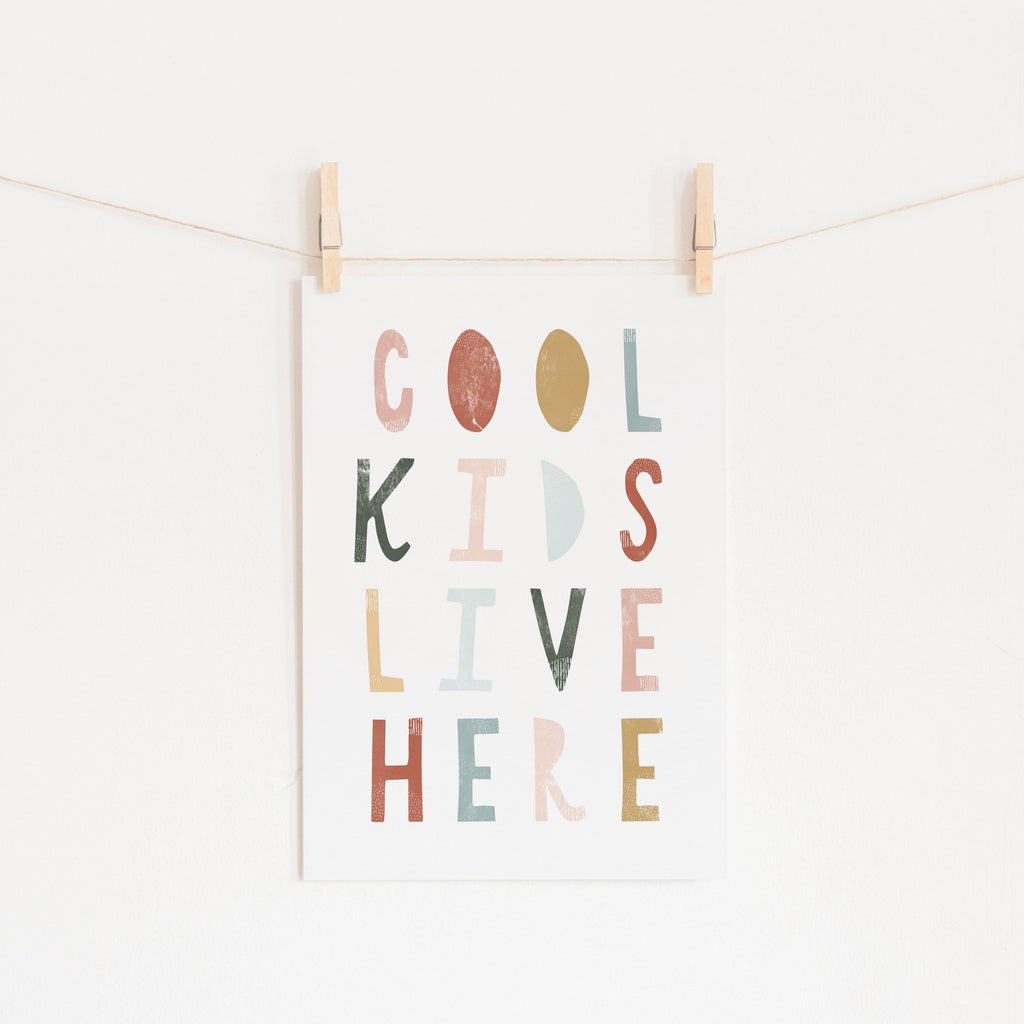 Cool Kids Live Here - Autumn |  Fine Art Print