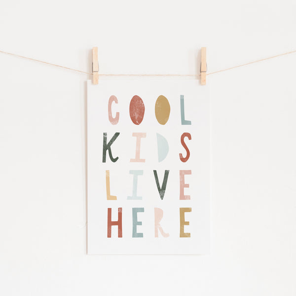 Cool Kids Live Here - Autumn |  Fine Art Print