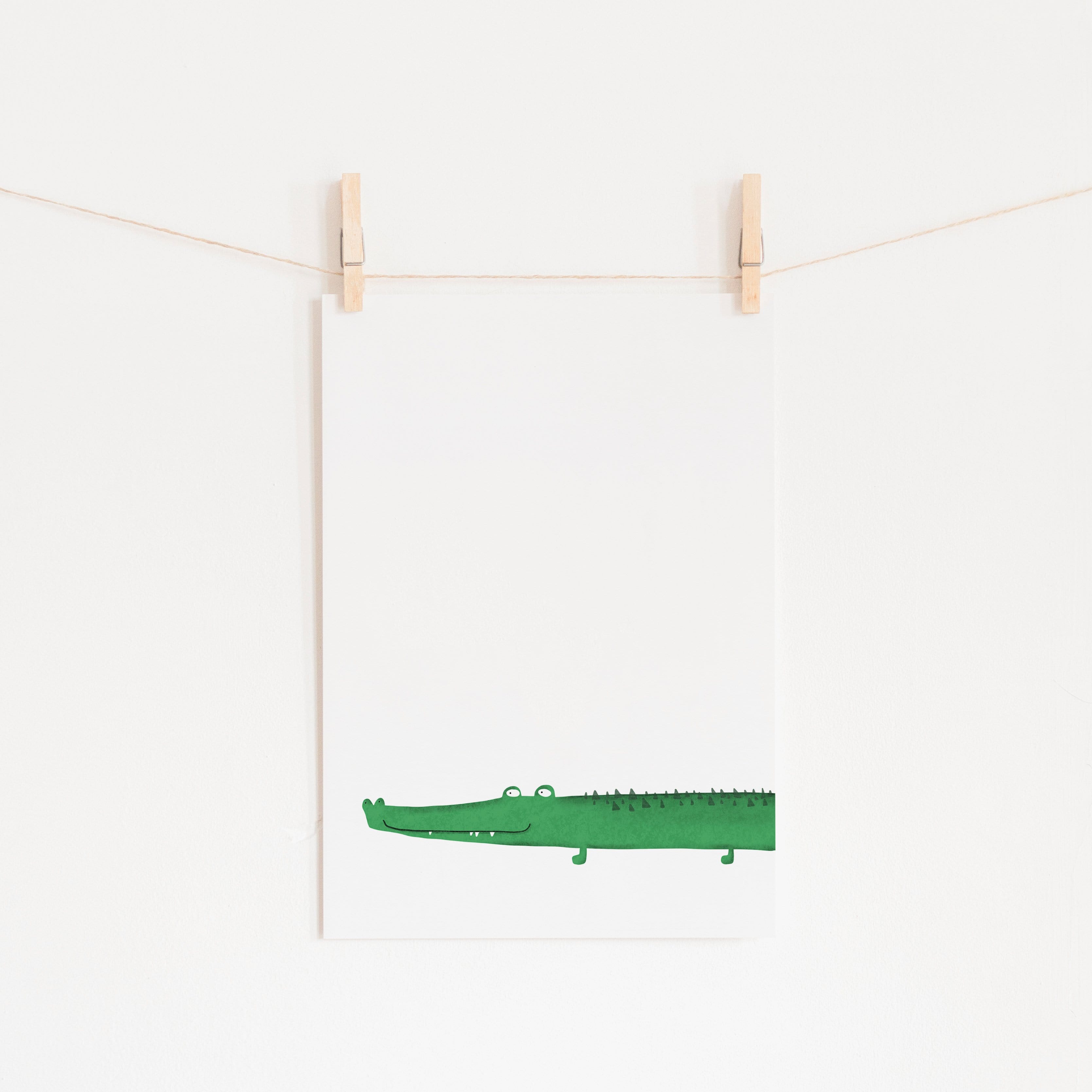Crocodile Kids Wall Art |  Unframed