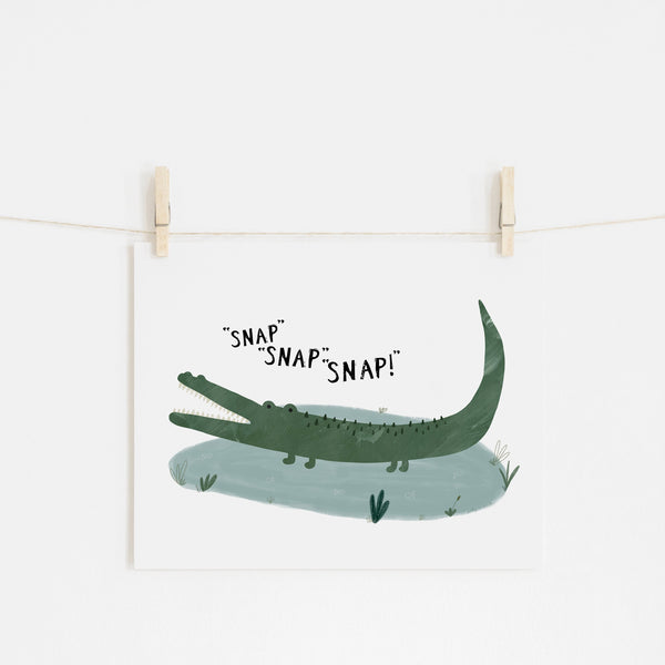 Crocodile - Snap, Snap, Snap! |  Fine Art Print