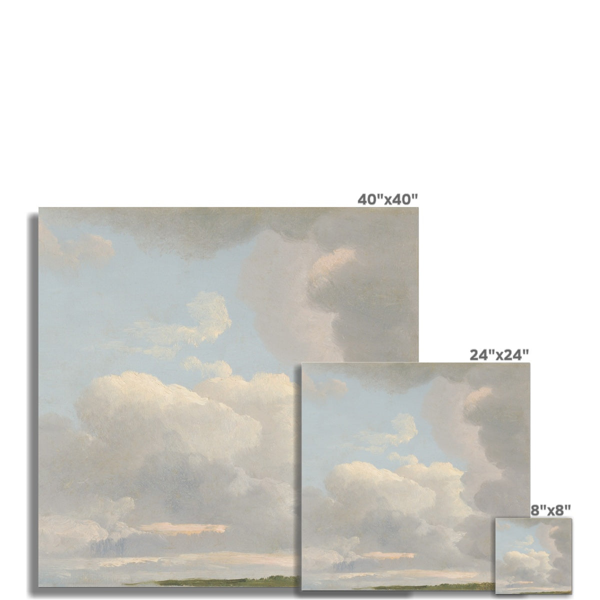 Bewölkte Studie, Himmel 00374 | Ungerahmt