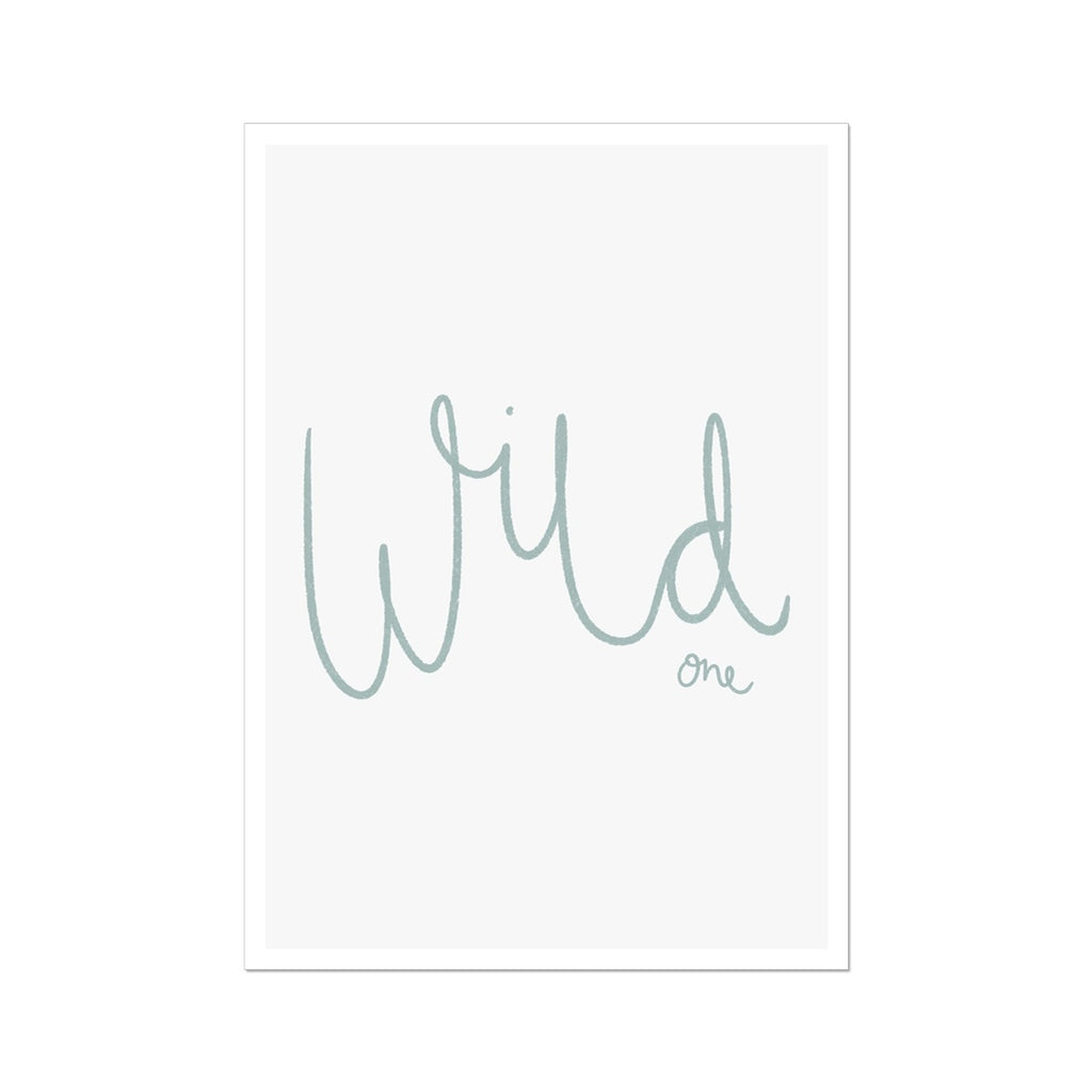 Wild One - Light Blue |  Unframed