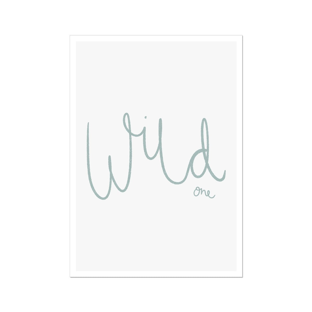 Wild One - Light Blue |  Unframed