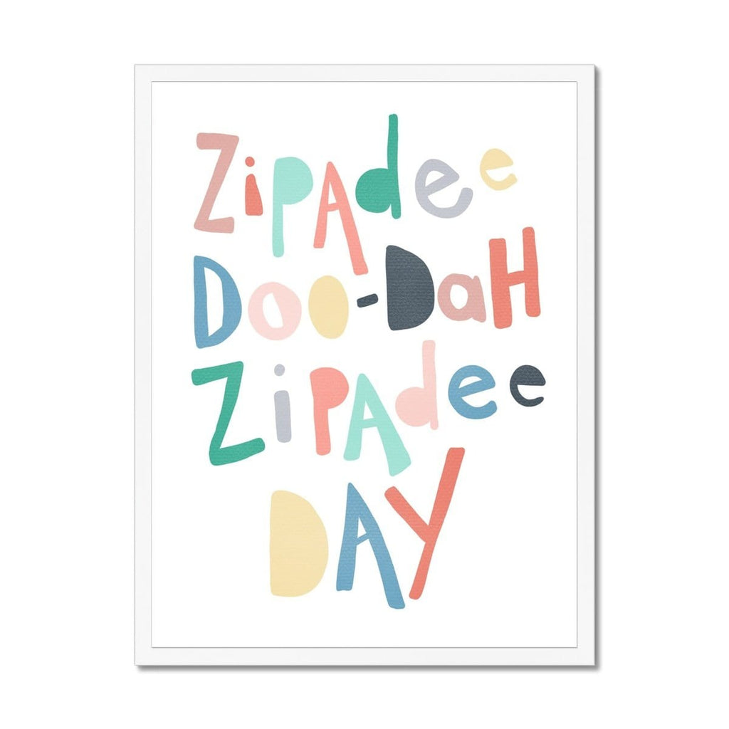 Zipadee Doo Dah - Rainbow Colours |  Framed Print