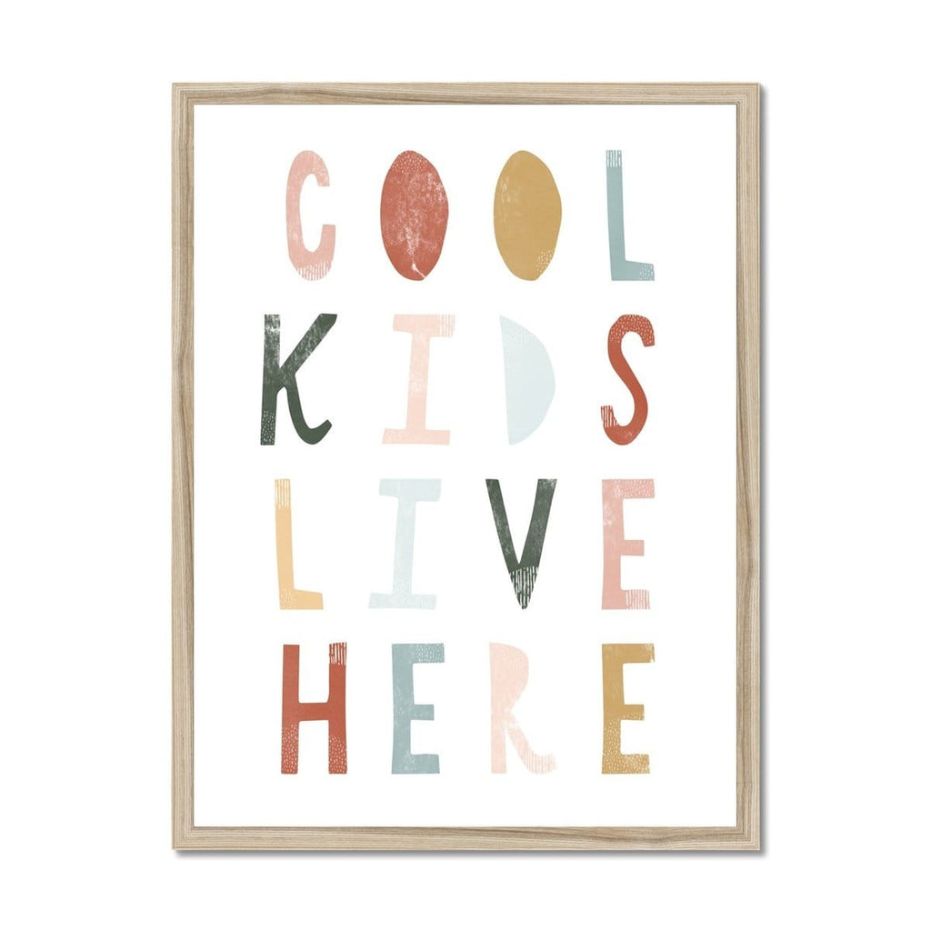 Cool Kids Live Here - Autumn |  Framed Print