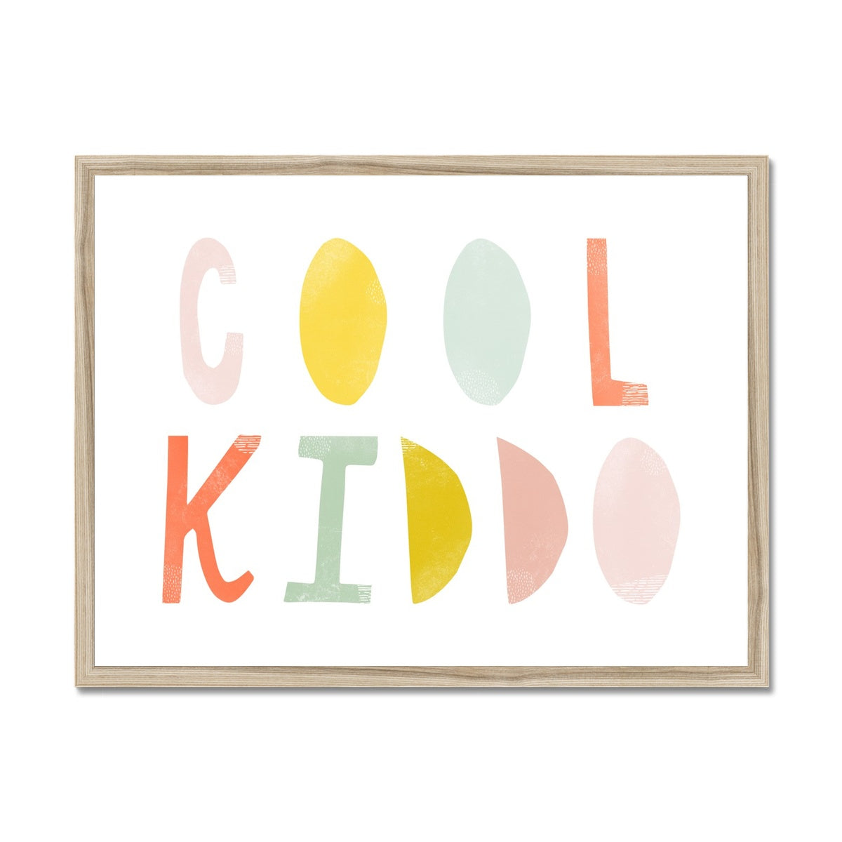 Cool Kiddo – Eis am Stiel | Gerahmter Druck