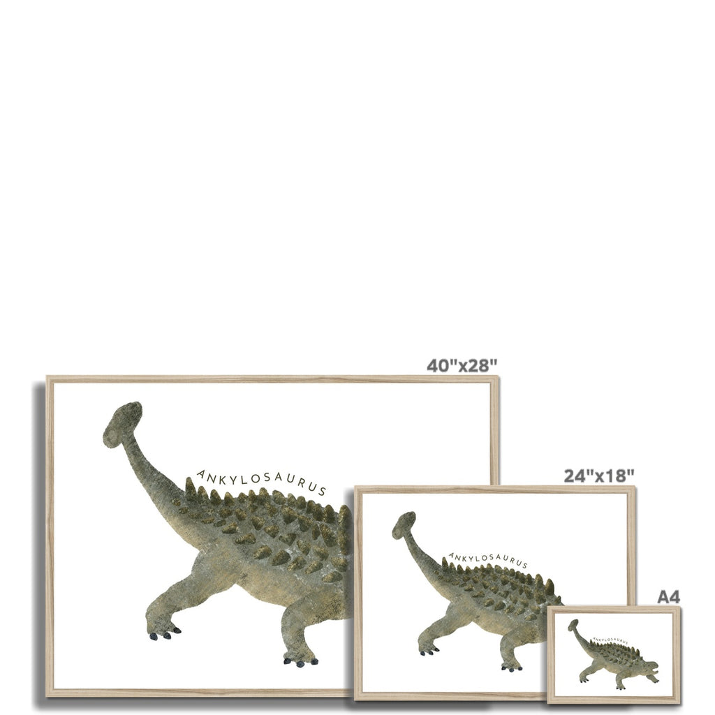 Dinosaur Art - Ankylosaurus |  Framed Print