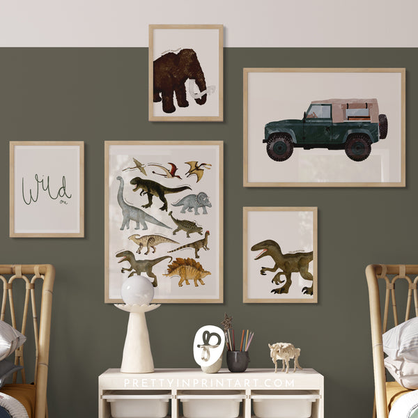 Woolly Mammoth - Portrait |  Framed Print