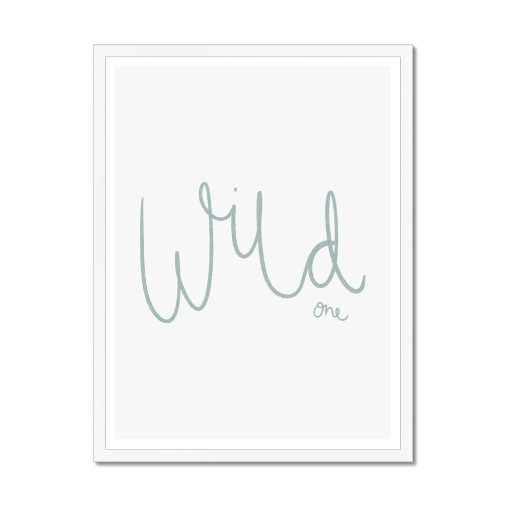 Wild One - Light Blue |  Framed Print