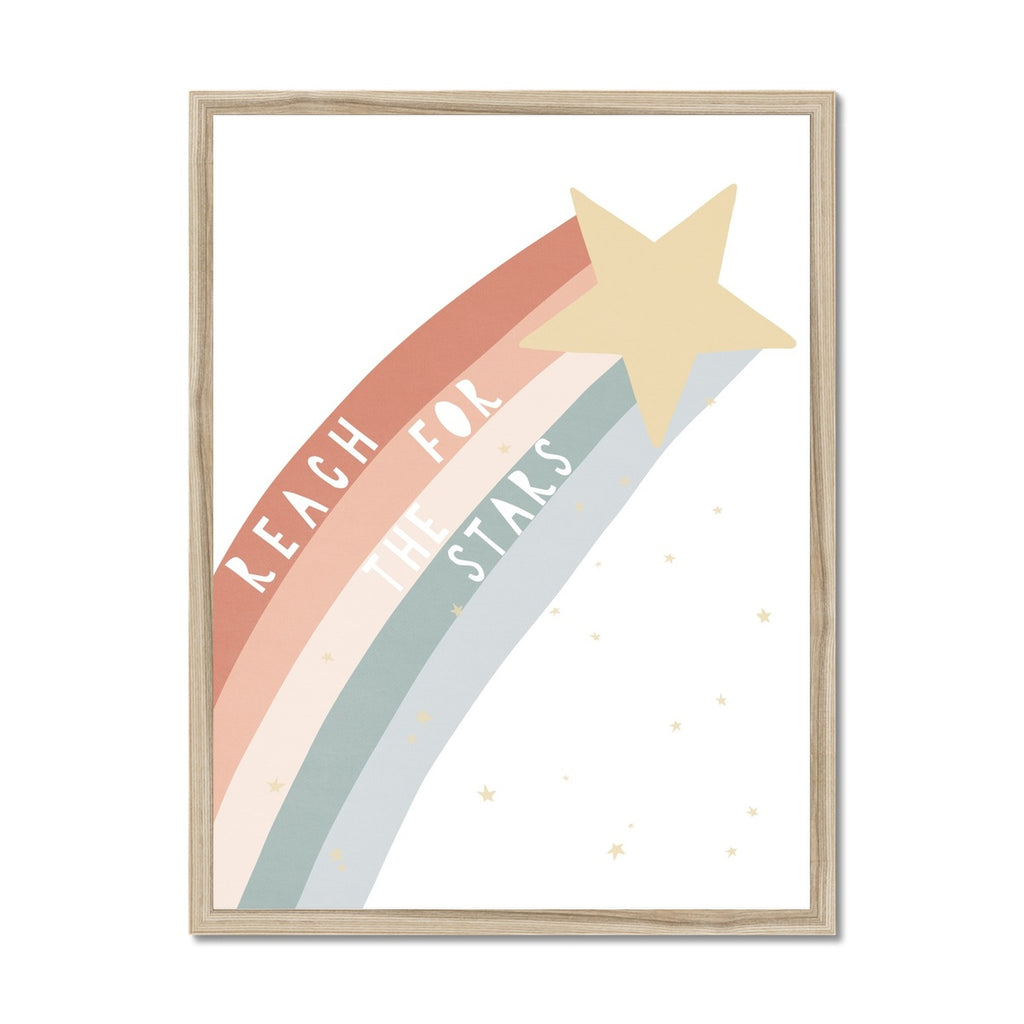 Reach for the Stars Quote - Subtle |  Framed Print
