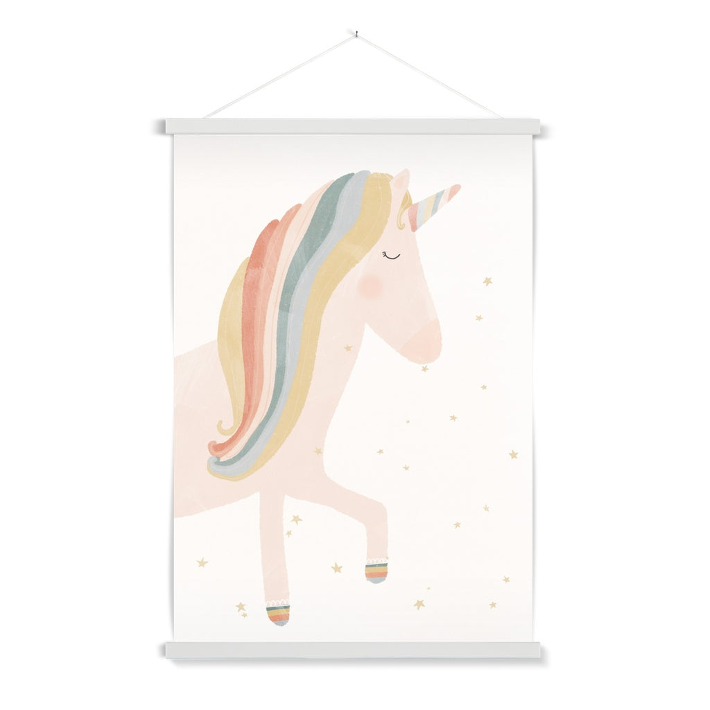 Unicorn Print - Believe in Magic |  Fine Art Print with Hanger