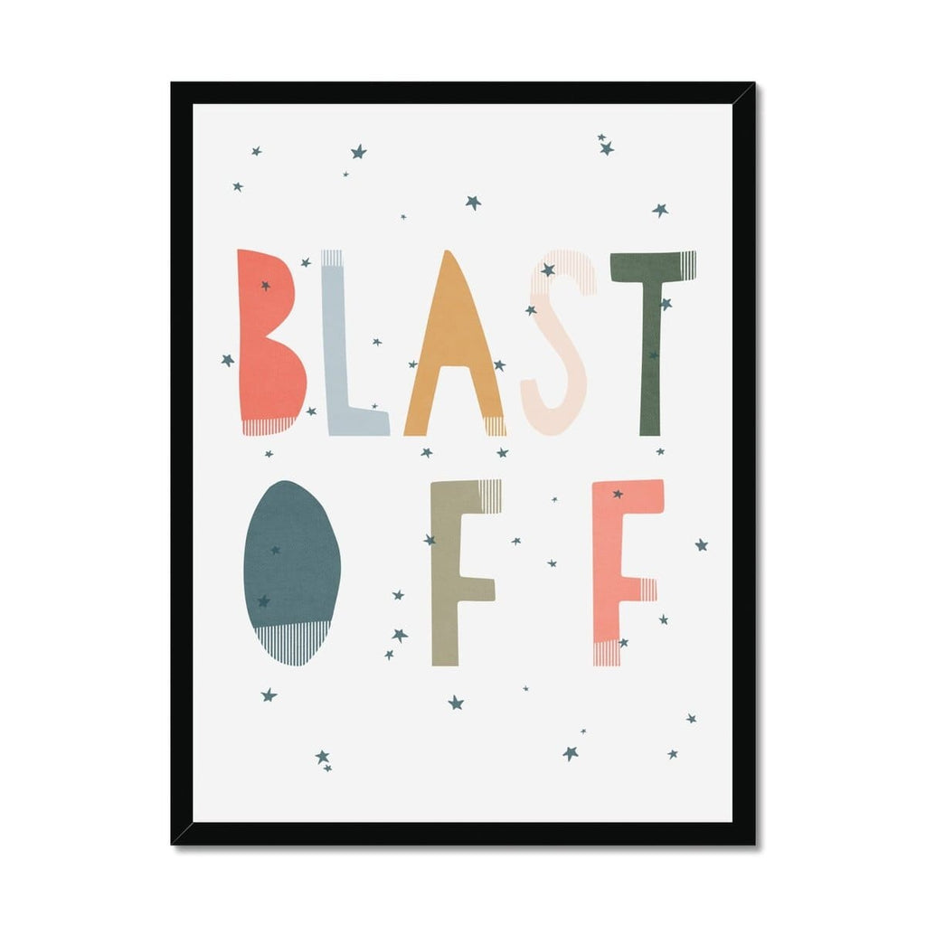 Blast Off - Space Theme |  Framed Print
