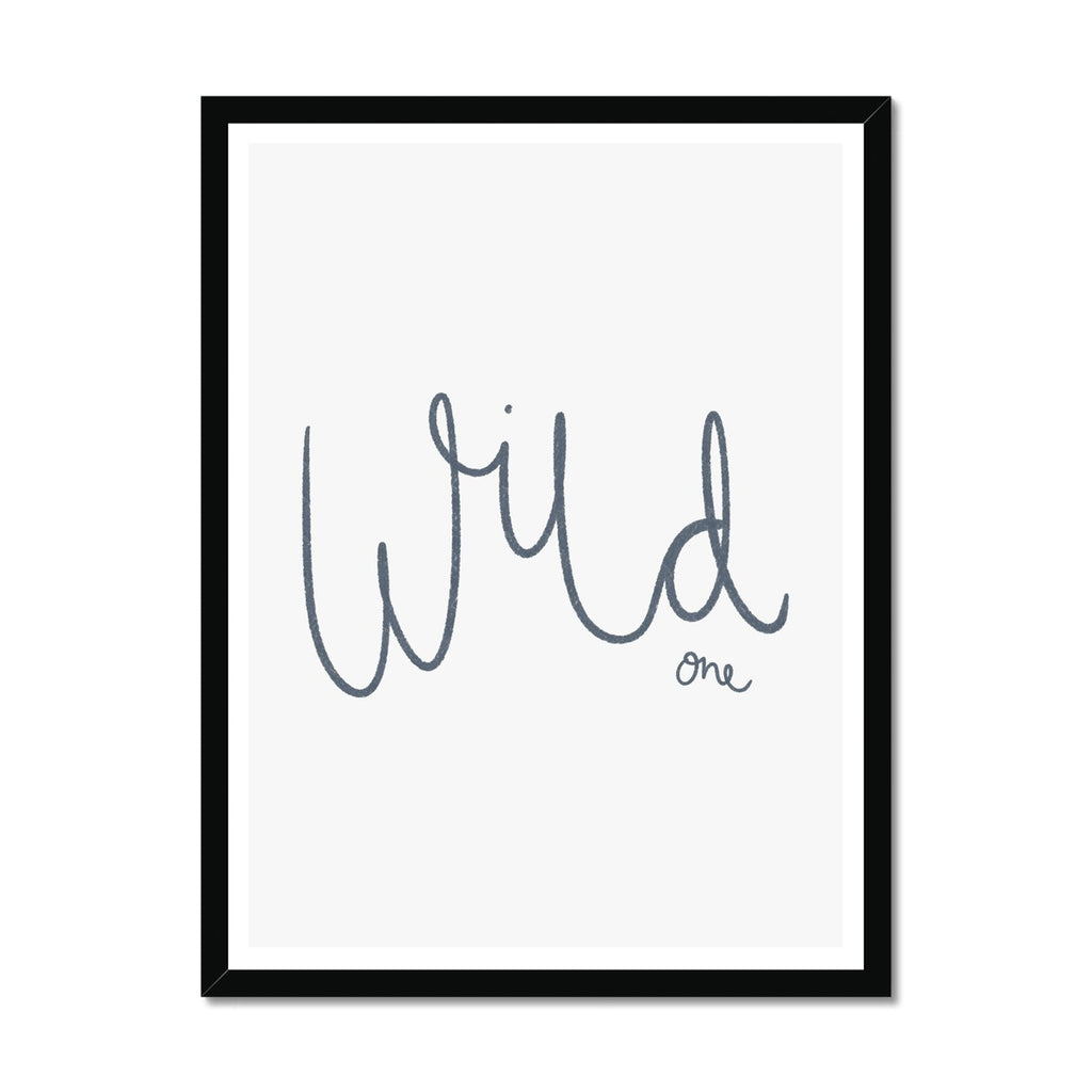 Wild One - Navy |  Framed Print