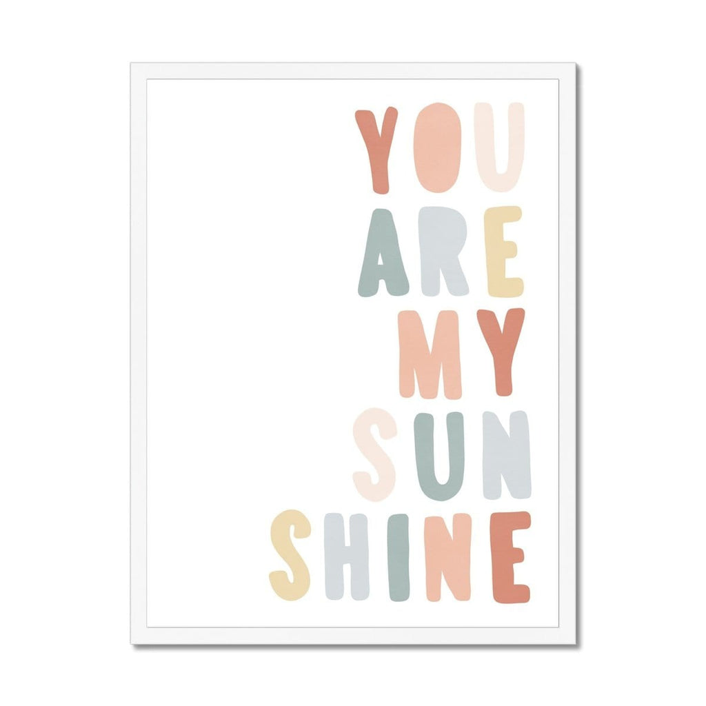 You Are My Sunshine - Subtle Colours |  Framed Print