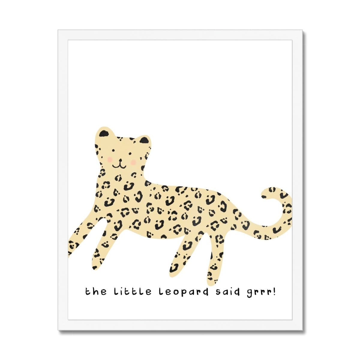 Little Leopard - Nursery Art |  Framed Print
