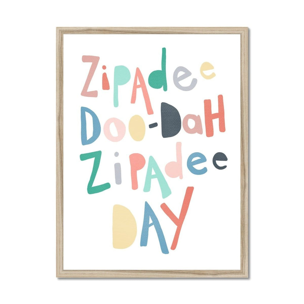 Zipadee Doo Dah - Rainbow Colours |  Framed Print