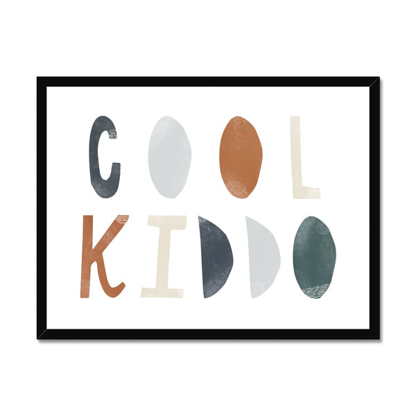 Cool Kiddo - Navy |  Framed Print