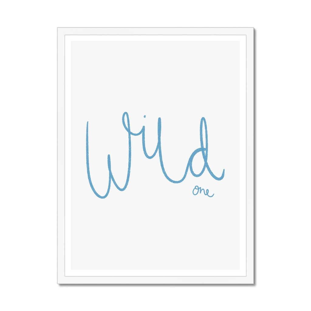 Wild One - Marine Blue |  Framed Print