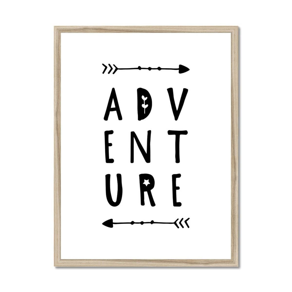 Adventure Quote |  Framed Print
