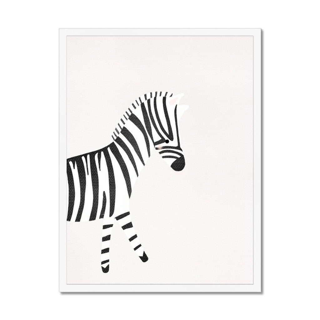 Zebra - Nursery Art |  Framed Print