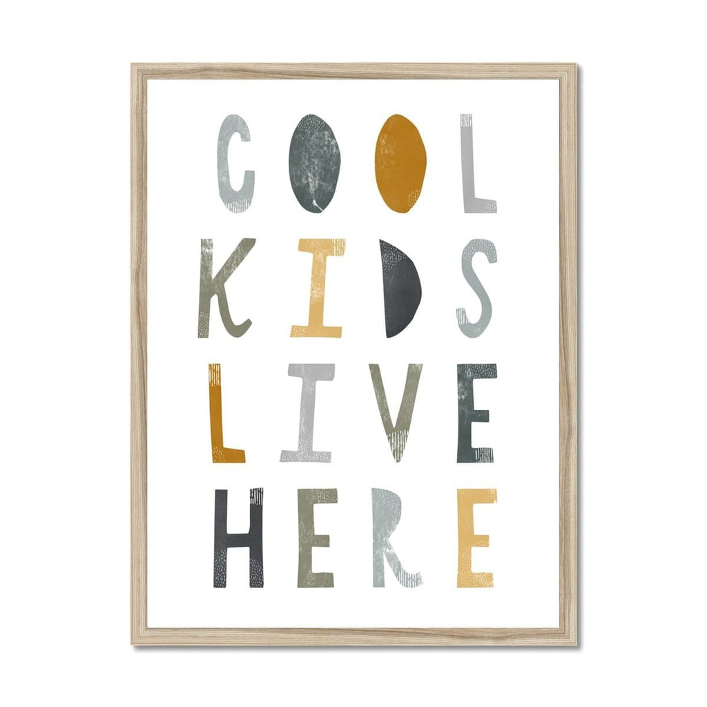 Cool Kids Live Here - Jungle |  Framed Print