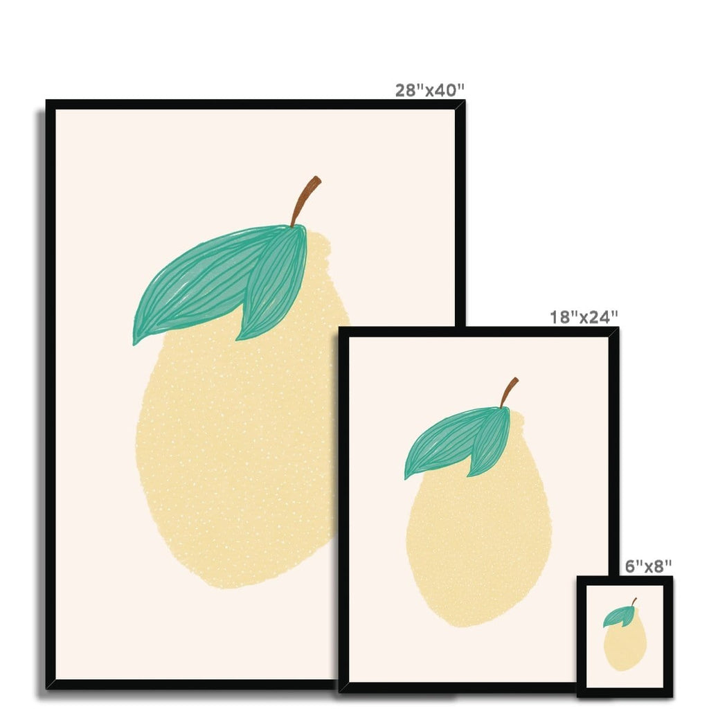 Lemon Nursery Art |  Framed Print