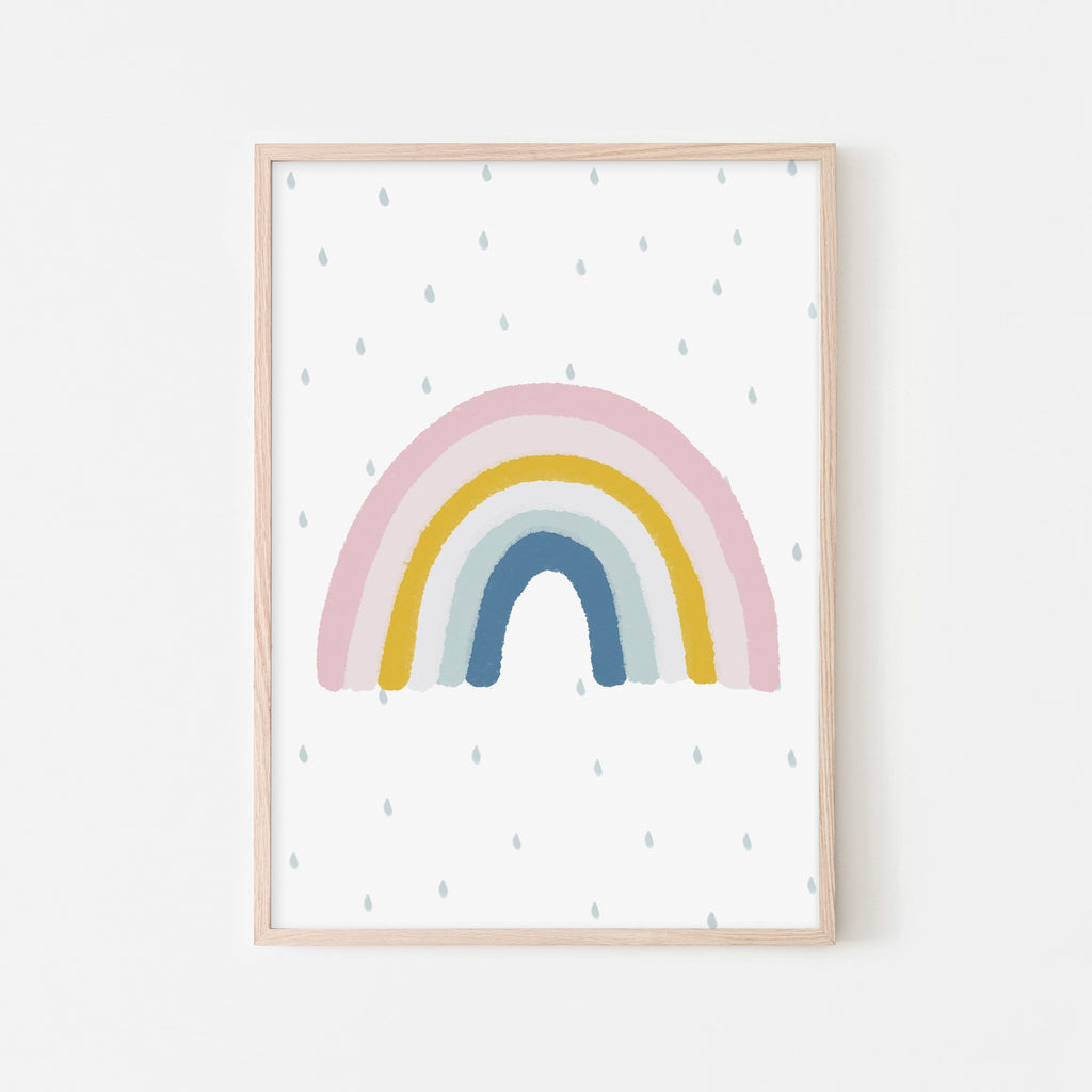 Rainbow Wall Art - Matches H&M Cushion |  Framed Print