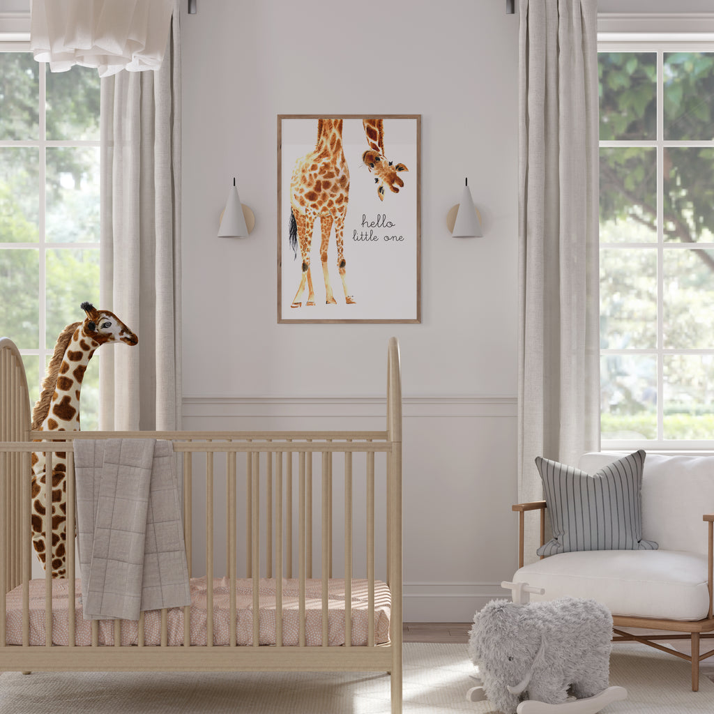 Hello Little One Giraffe - Original |  Unframed