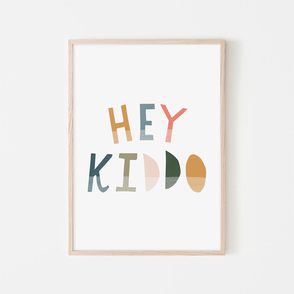 Hey Kiddo - Space |  Framed Print