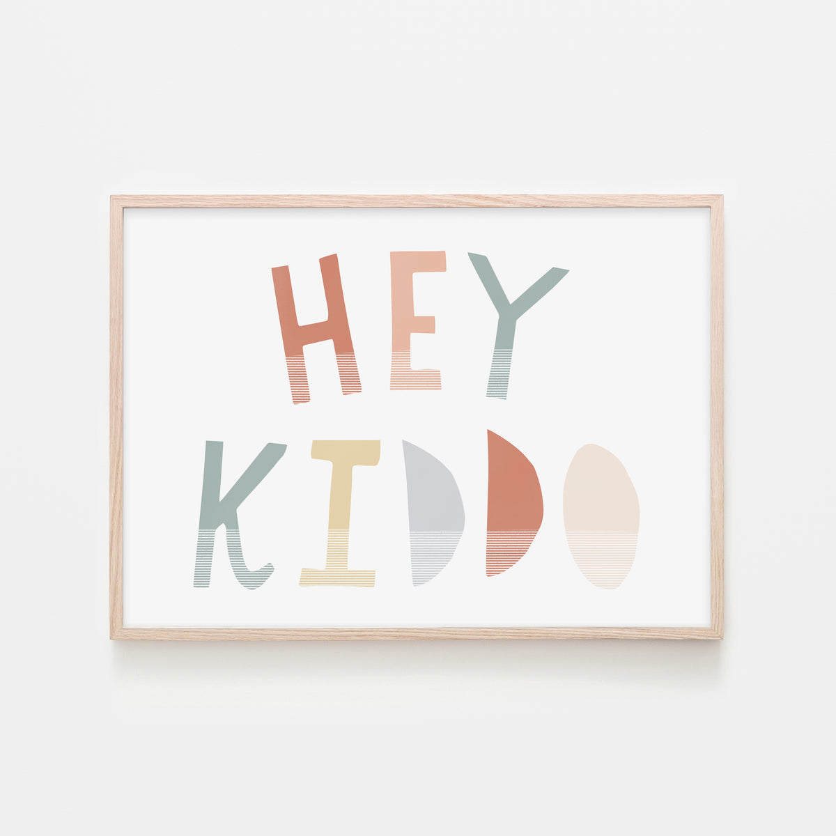Hey Kiddo - Subtle (Landscape) | Framed Print