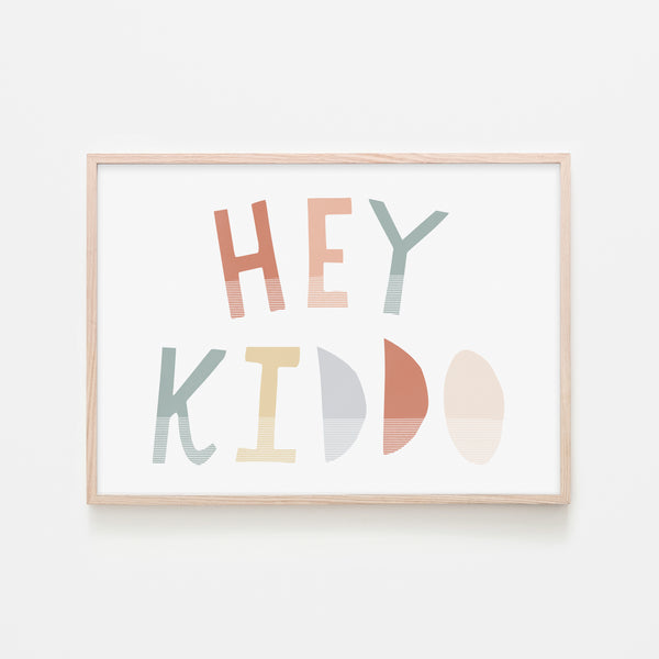 Hey Kiddo - Subtle (Landscape) |  Framed Print