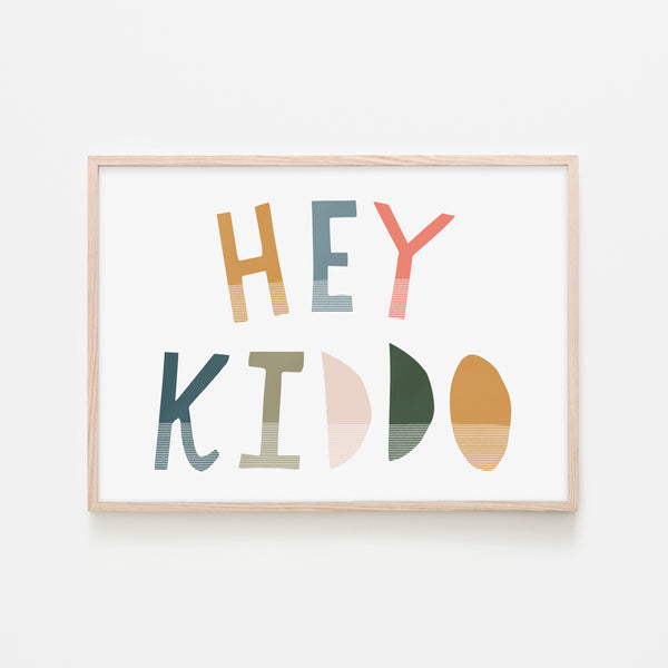 Hey Kiddo - Space (Landscape) |  Framed Print