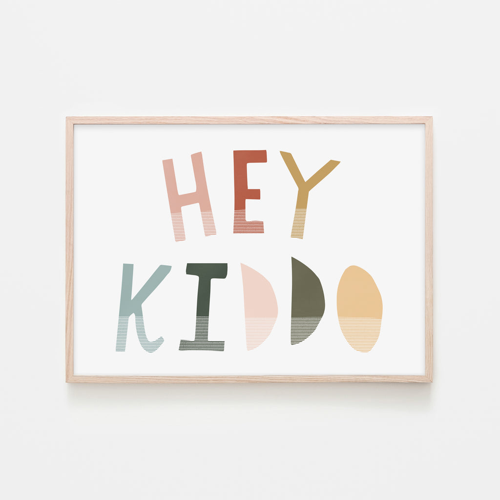 Hey Kiddo - Autumn (Landscape) |  Framed Print