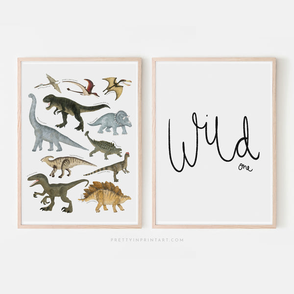 Wild One - Black, Grey |  Unframed