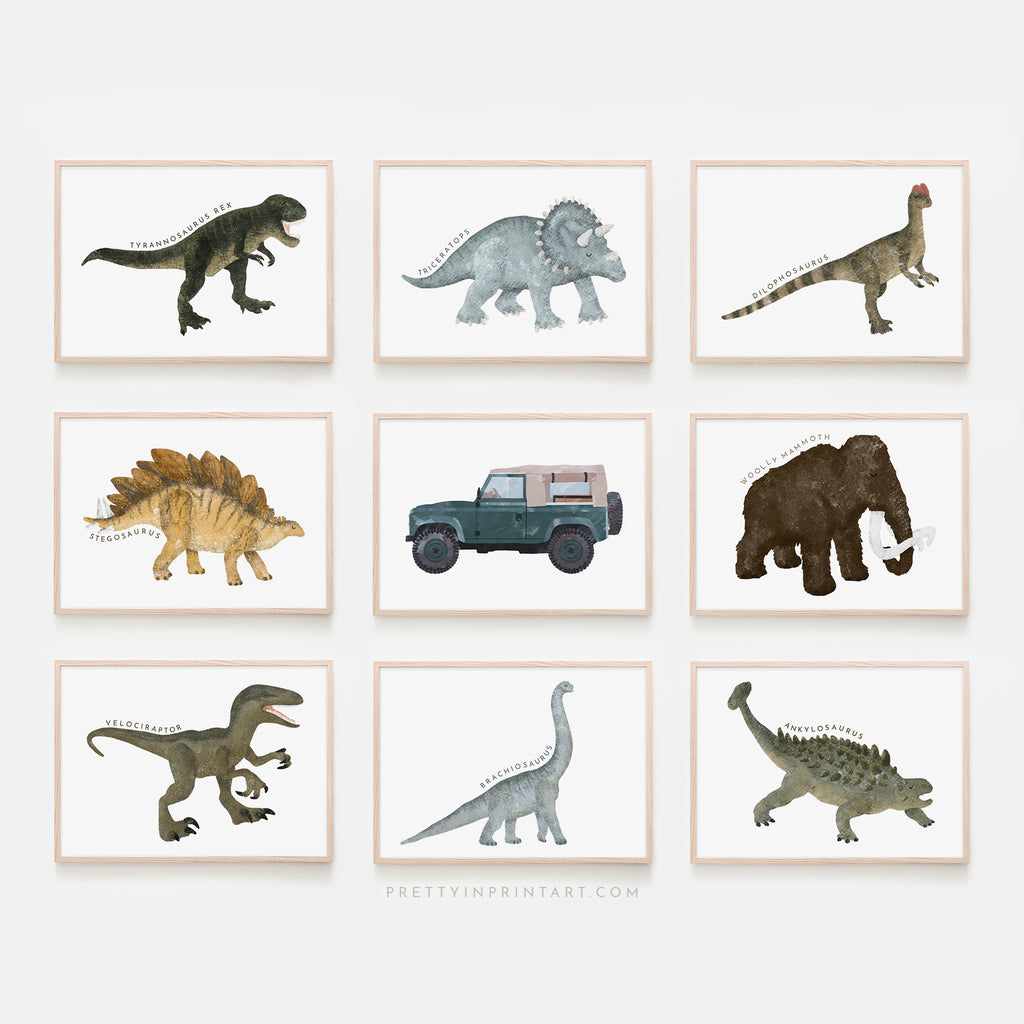 Dinosaur Art - Stegosaurus |  Framed Print