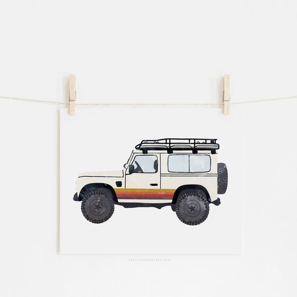 4x4 Land Rover - Adventure Off Road |  Unframed