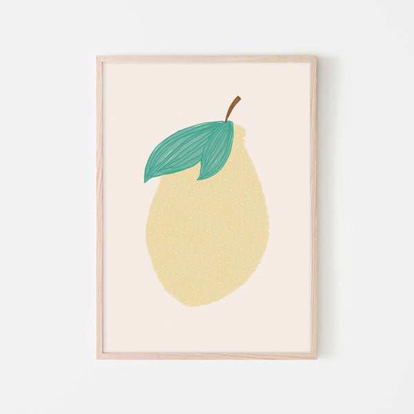 Lemon Nursery Art |  Framed Print