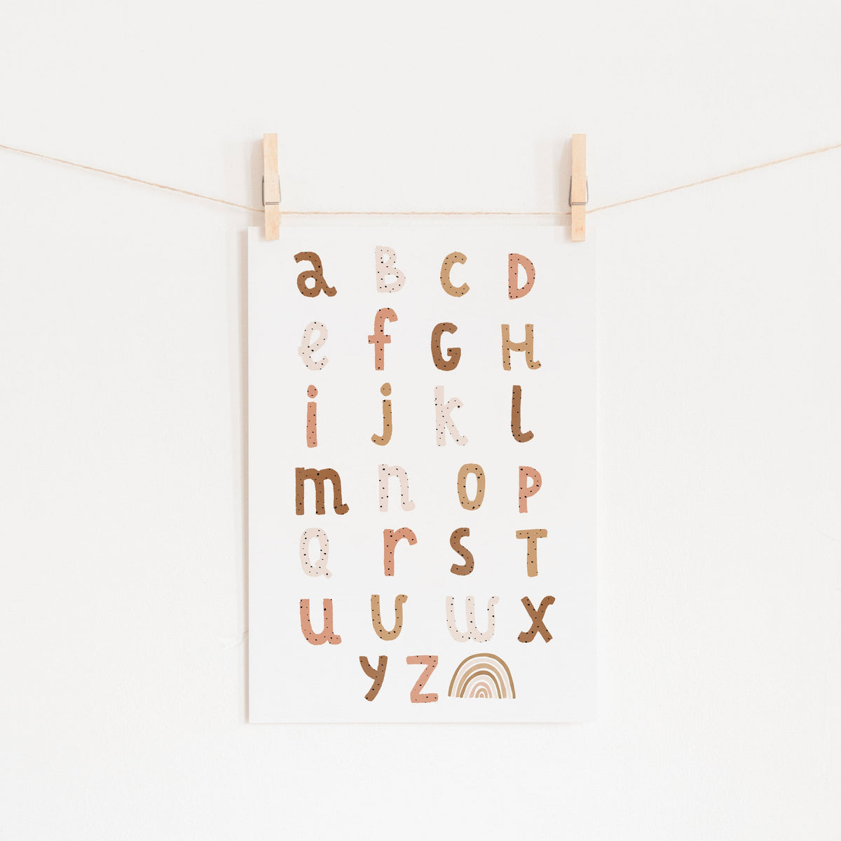 Alphabet Chart | Childrens Wall Art | Pretty In Print