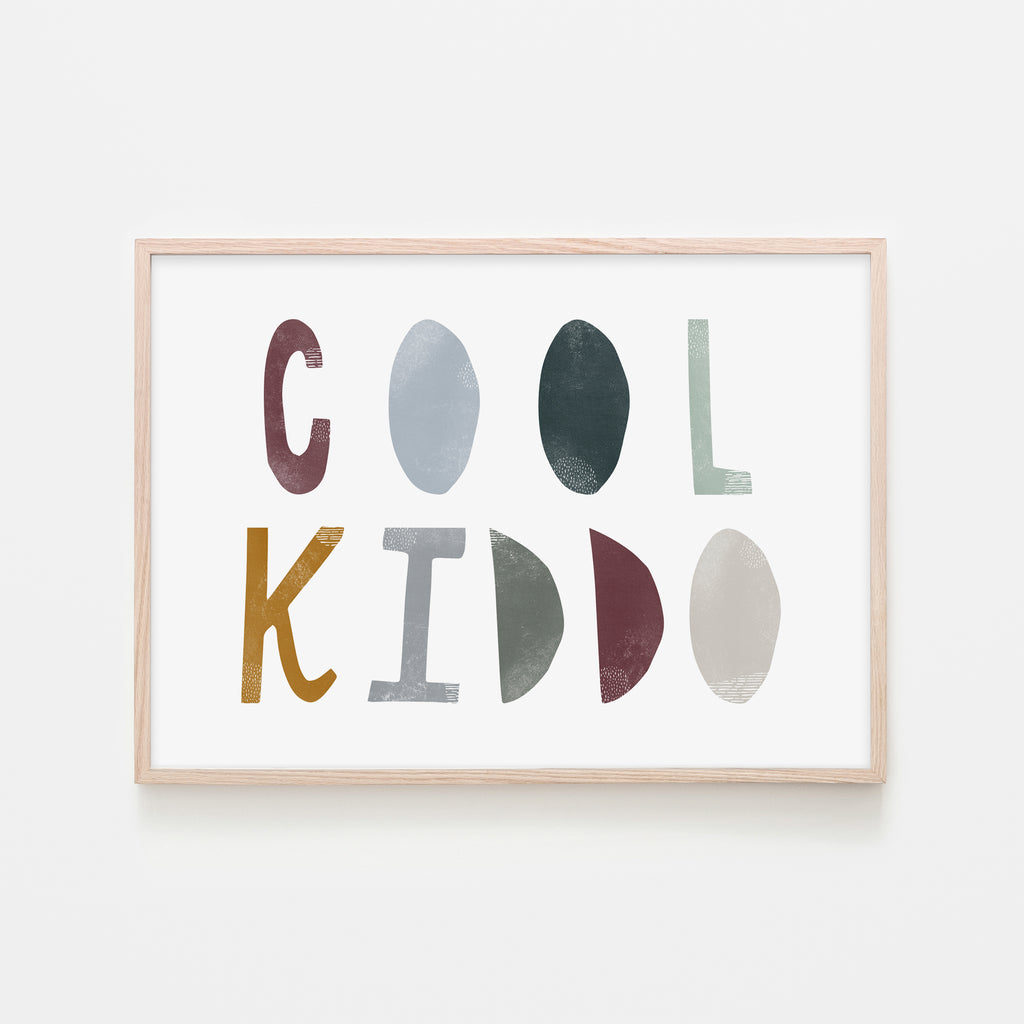 Cool Kiddo - Woodland |  Framed Print