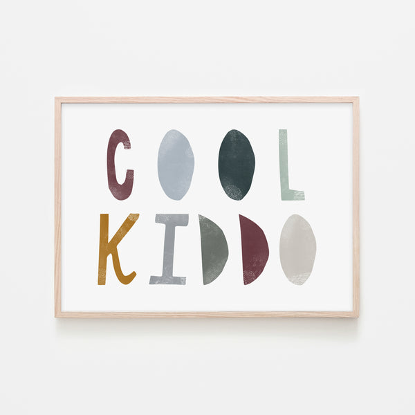 Cool Kiddo - Woodland |  Framed Print