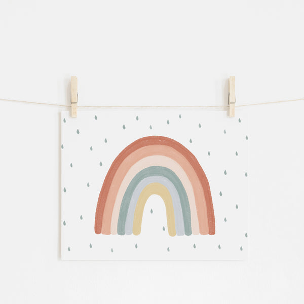 Rainbow Wall Art - Subtle (landscape) |  Unframed