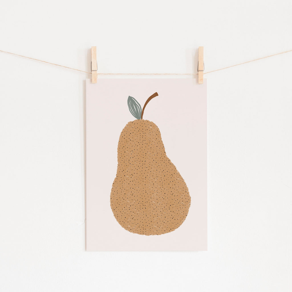 Pear Nursery Wall Art |  Unframed