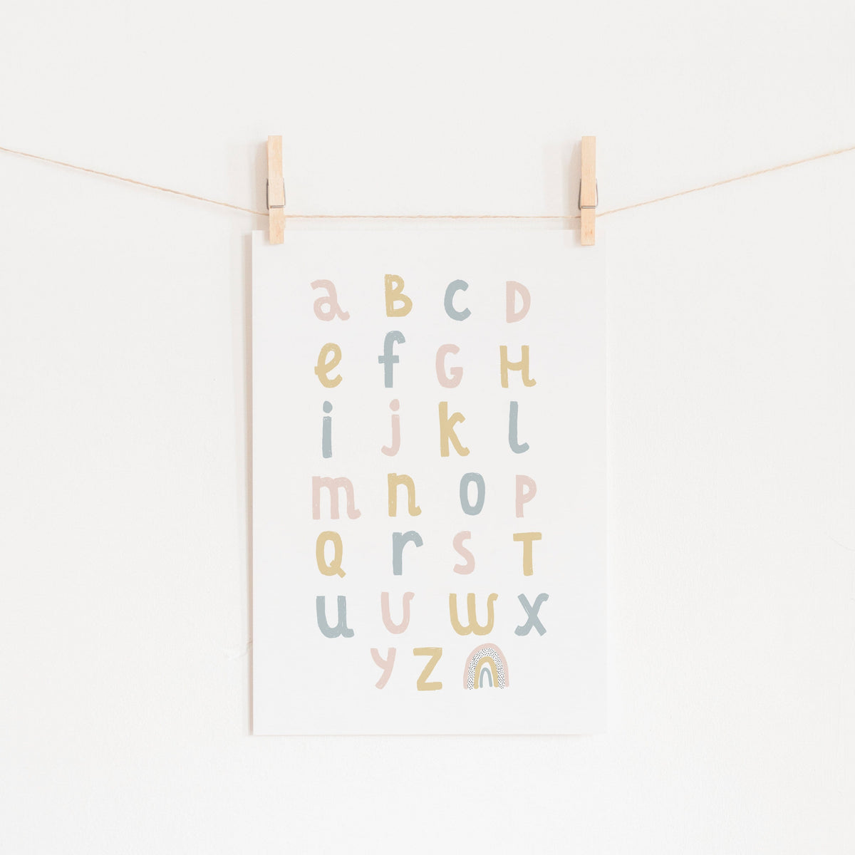 Alphabet Chart | Childrens Wall Art | Pretty In Print
