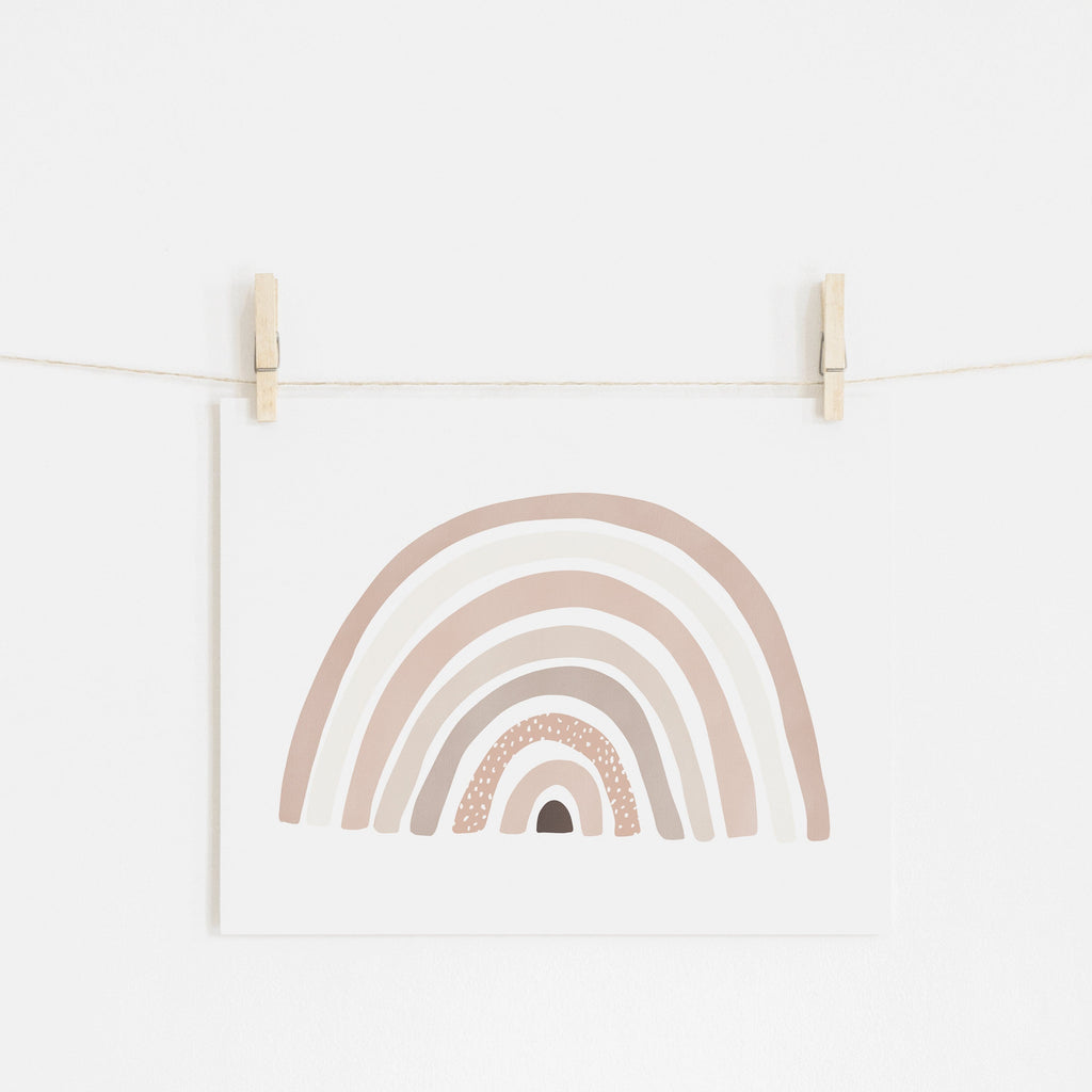 Scandi Rainbow - Pink |  Unframed