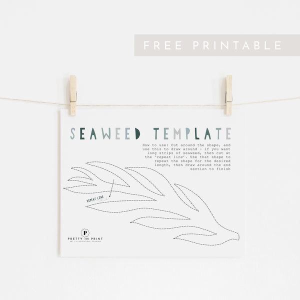Seaweed Template 1 - FREE Printable