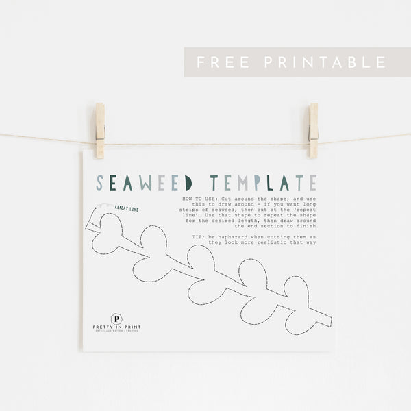 Seaweed Template 2 - FREE Printable