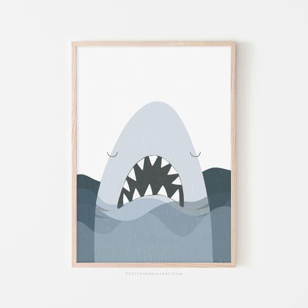 Shark Print - Jaws - No Words |  Framed Print