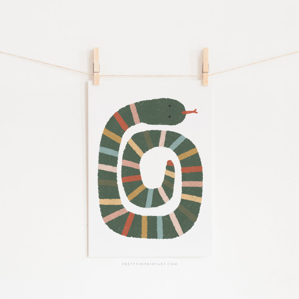 Snake Print - Autumn |  Unframed