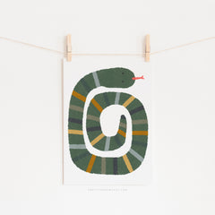 Snake Print - Jungle |  Unframed