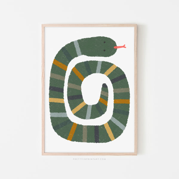 Snake Print - Jungle |  Framed Print